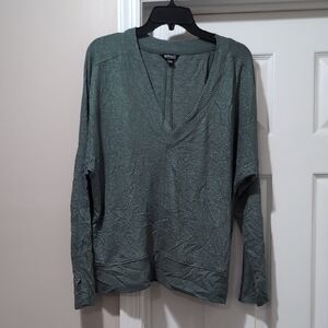 V-Neck Green Sweater